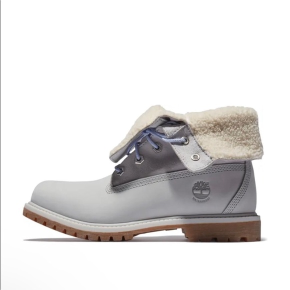 Timberland Gray Fold-Down Boots - Picture 3 of 5